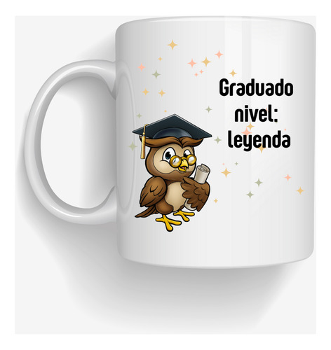 Taza De Graduación 325 Ml - 11oz Con Caja Blanco Inteligente Y Con Taza Nueva