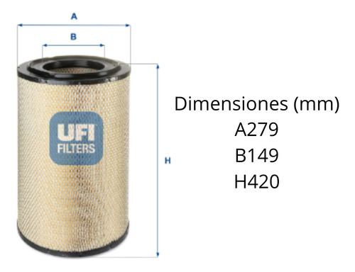 Filtro Ufi 27.418.00 = Rs3506 P532503 Af25129m Laf4503 46607
