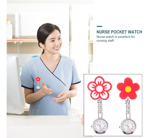 2 Relojes De Bolsillo Para Enfermeras, Práctico Reloj Con Br