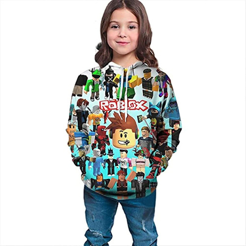 M Niños Roblox Sudadera Con Capucha Impresión 3d Dibujos