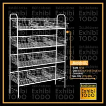 Comprar Exhibidor Alambre Verduleria Estanterias Metalicas Canastos