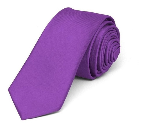 Kit 20 Gravatas Slim Fit Casamento, Padrinhos, Formatura Cor Roxo