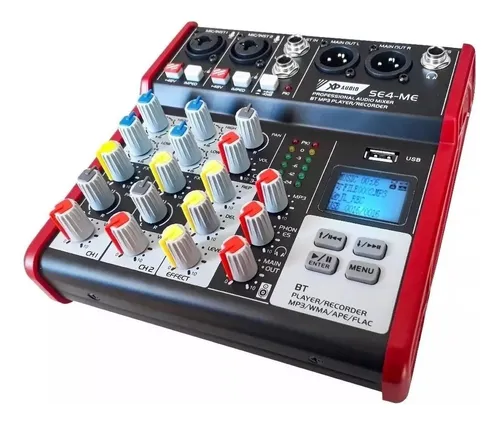 Consola Xp Audio Se4 4 Canales Usb Bluetooth Graba Mp3 Prm