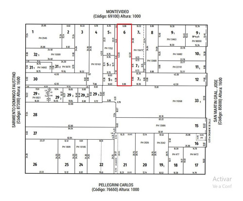 Terreno En Venta Para Constructora Rosario - Montevideo Y Sarmiento