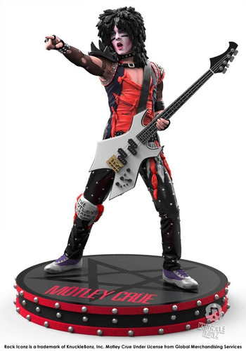 Estatueta Motley Crue Nikki Sixx Rock Iconz Knucklebonz 20cm