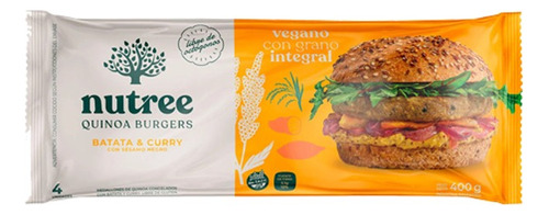 Hamburguesa De Quinoa Nutree Sabor Batata Y Curry 400g