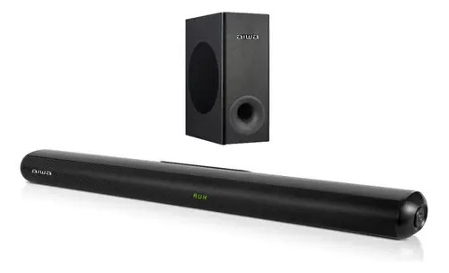 Barra de sonido Aiwa AW-SBH21W-W negra 50/60Hz