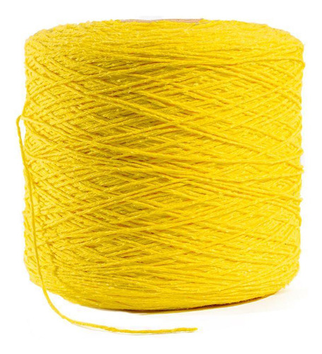 Barbante Ou Linha Para Crochê Colorido Nº 8 - Amarelo