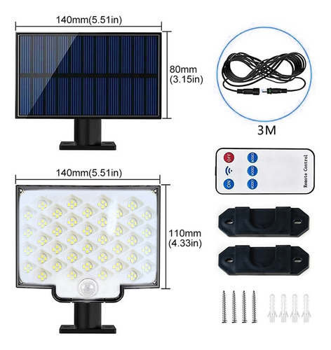 Luces Solares Para Exteriores Con Sensor De Movimiento De 16