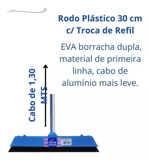 Primeira imagem para pesquisa de rodo de aluminio 30 cm