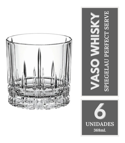 Vaso De Whisky Spiegelau Perfect Serve 368ml X 6. - Cuotas