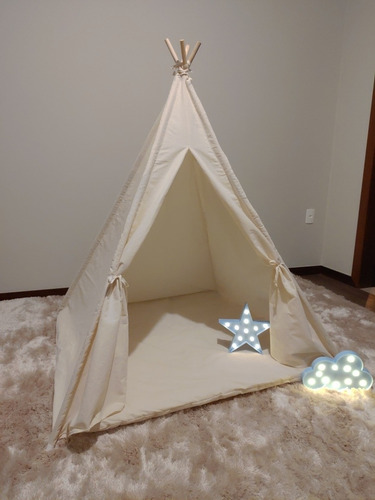 Cabana Infantil Festa Pijama + Colchonete Tenda Barraca Teep