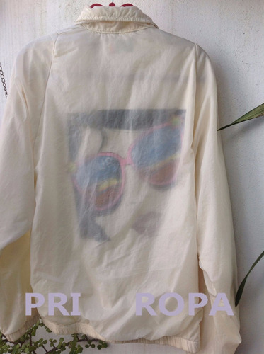 Campera Cire Deportiva Vintage 80s Color Crema