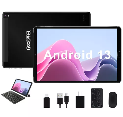 Tablet Goodtel Android 13 G2 10.1 64GB negra y 6GB de memoria RAM