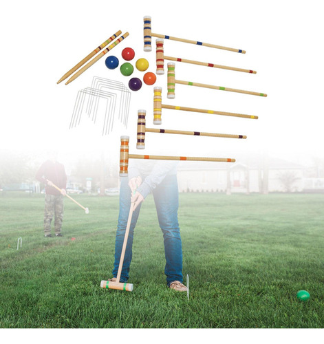 - Conjunto De Jogos De Croquet Para Gramado, Conjunto De