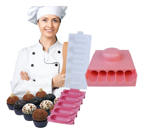 Enrolado De Doces 16 Gramas E Chocalho Para Brigadeiro Cor Rosa