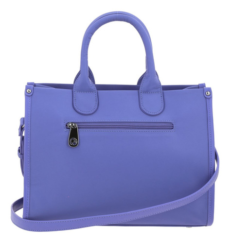 Bolso Tipo Satchel Barbie Gorétt Con Colgante Gia P25 Lila Lisa Níquel Lila