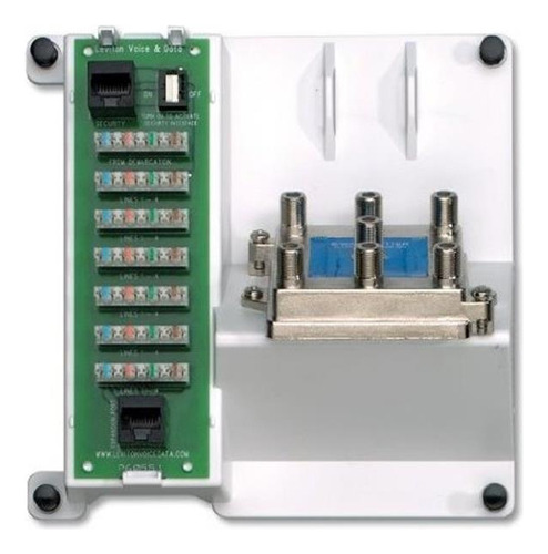 Leviton 47603-tsv Serie Compacta De Seguridad Telefónica Y 