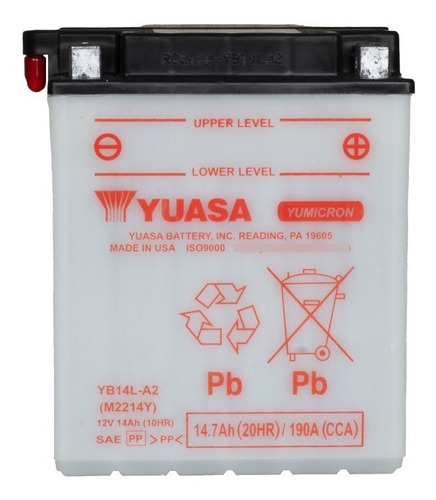  Bateria Yuasa Yb14l-a2 Usa