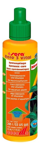 Sera Flore 3 Vital 50ml Fertilizante P 200l Aquario Plantado Cor Amarelo