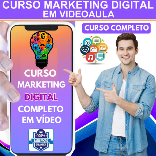 Curso Marketing Digital Em Videoaula Com 30 Aulas.