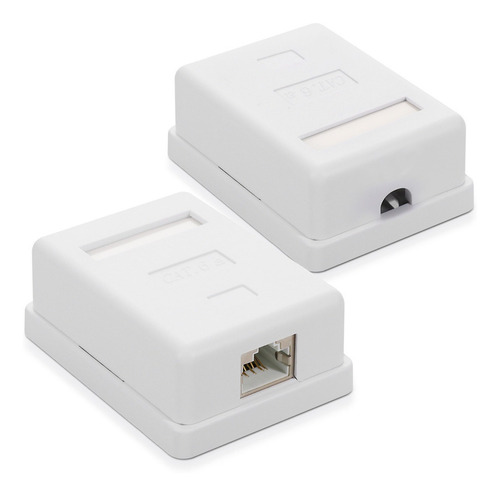 Roseta Rj45 Cat 6 Sobrepuesta Red Ethernet Utp C/ Modulo Int