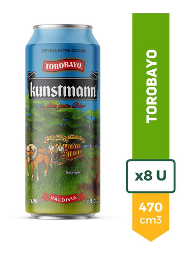 Cerveza Importada Kunstmann Torobayo Lata 470ml Pack X8