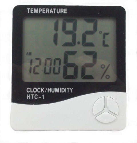 Termo-higrômetro Digital Htc1 - Temperatura, Umidade E Hora