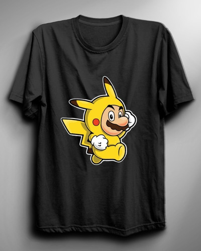 Polera De Mujer De Super Mario Pikachu