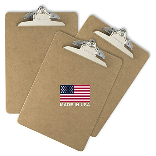 Recycled Wood Clipboard, Letter Size, 9 X 12.5 With 6...