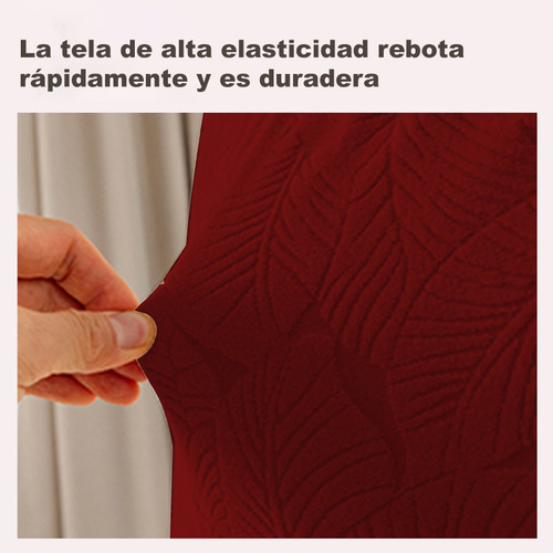4 Fundas Para Sillas Pequeñas Home Leaf Y Protectores De Coj Color Rojo
