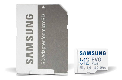Cartao Memoria Samsung Micro Sdxc Evo U3 4k 130mb/s 512gb