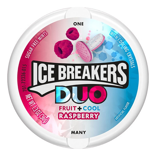 Imagen 1 de 1 de Ice Breakers Menta Duo Frambuesa 36g