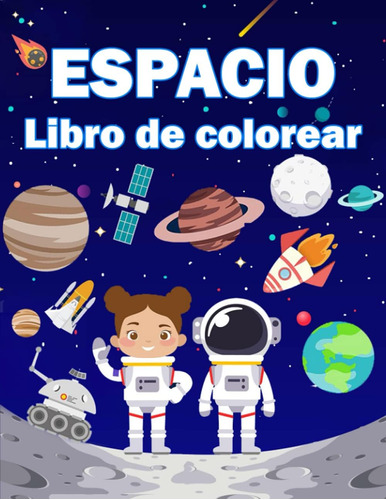 Libro: Espacio Libro De Colorear Para Niños De 4 A 8 Años: 3