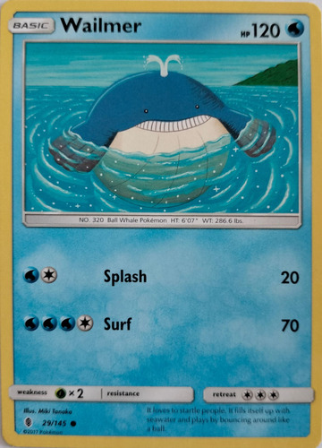 Pokémon Tcg Wailmer 29/145