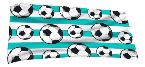 Y Toalla De Baño Con Estampado De Fútbol 70x140cm,b