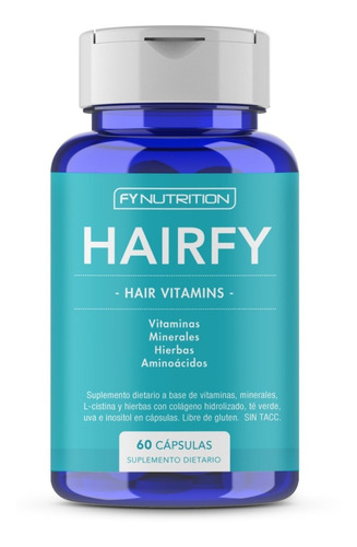 Imagen 1 de 8 de Hairfy - Vitaminas Anti Caída Cabello Pelo - Biotina X60