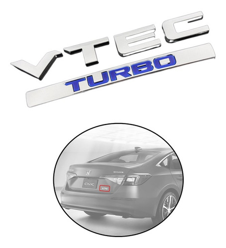 Emblema Para Cajuela Vtec Turbo Varios Modelos