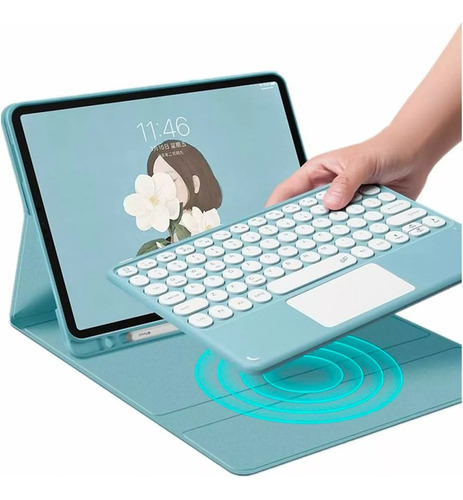 Funda Con Teclado Mouse Y Lapiz Para Galaxy Tab A8 10.5 X200