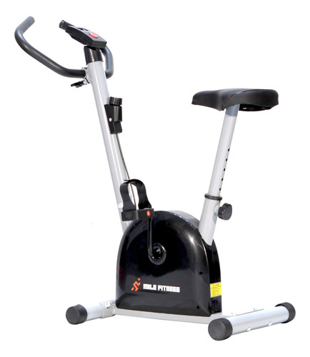 Bicicleta Ergométrica Vertical Preta E Cinza Residencial Cor Preto/Cinza