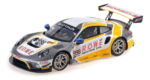 Miniatura Porsche 911 Gt3r Rowe Racing 2019 1:18 Minichamps