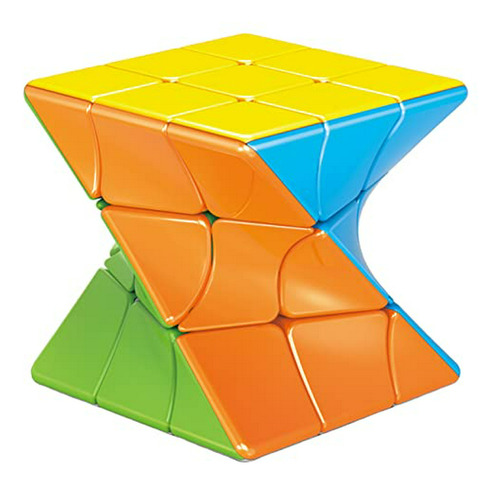 Cubo Mágico Twisty 3x3 Sin Adhesivos Y Colorido