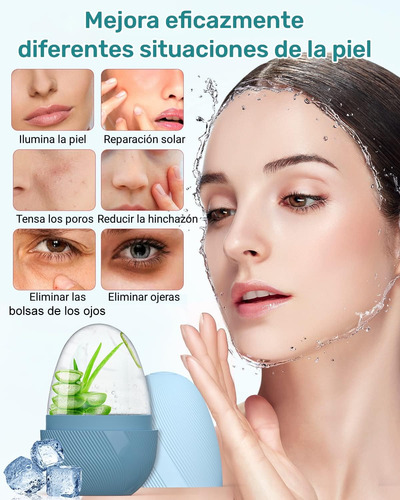 Rodillo Silicón Hielo Para Masaje Facial Reutilizable Cuidad