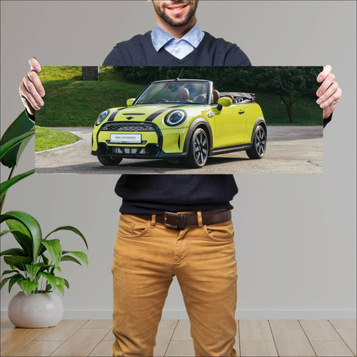 Cuadro 30x80cm Auto 2021 Mini Cooper S Convertib 412