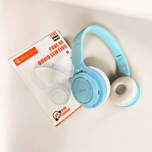 Fone Corrida Bluetooth V5.3 Som Limpo Hd Ios E Android Azul-celeste