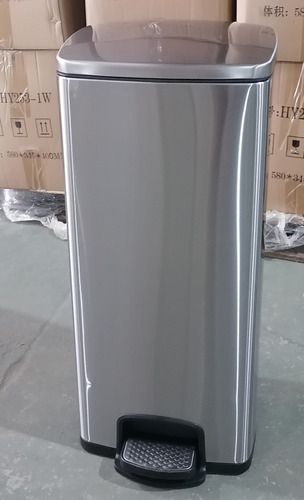 Cubo De Basura De Acero Inoxidable 30 Litros Hogar Oficina