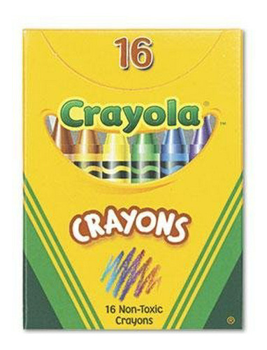 Colores Clásicos Paquete Crayones, Meta, Caja De 16 Colores 