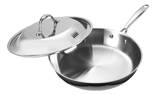 Sartén Cooks Standard De Acero Inoxidable De 12 Pulgadas, Mu