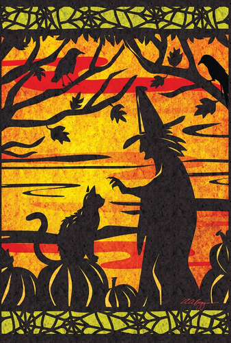 Witch's Best Friend 12.5 X 18 Inch Decorative Halloween...