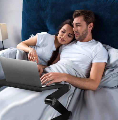 Imagen 3 de 5 de Mesa Cooler Metal Laptop Posa Mouse 2018 Pc Macbook